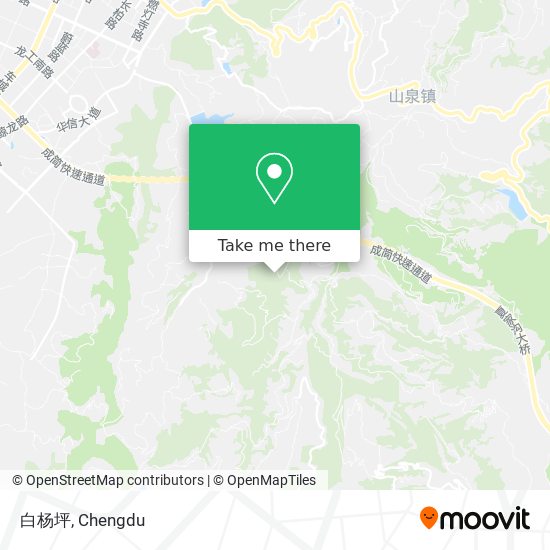 白杨坪 map