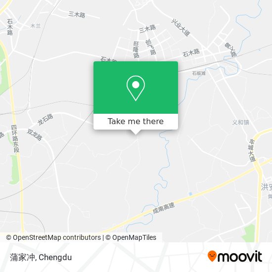 蒲家冲 map