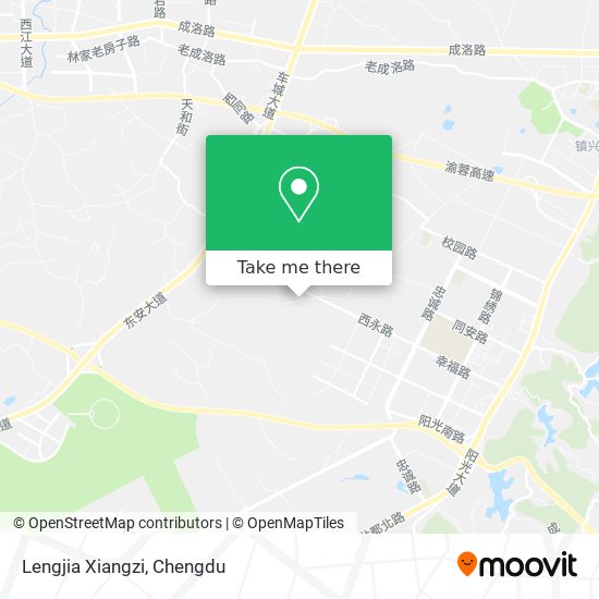 Lengjia Xiangzi map