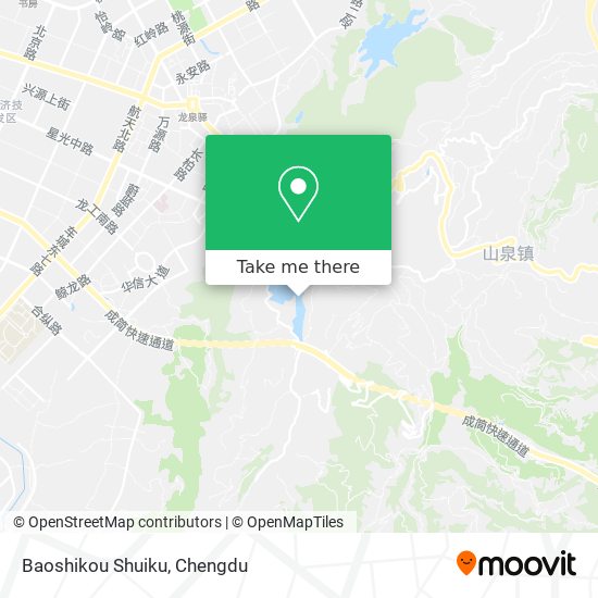 Baoshikou Shuiku map