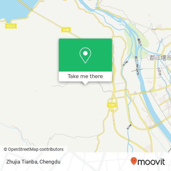 Zhujia Tianba map