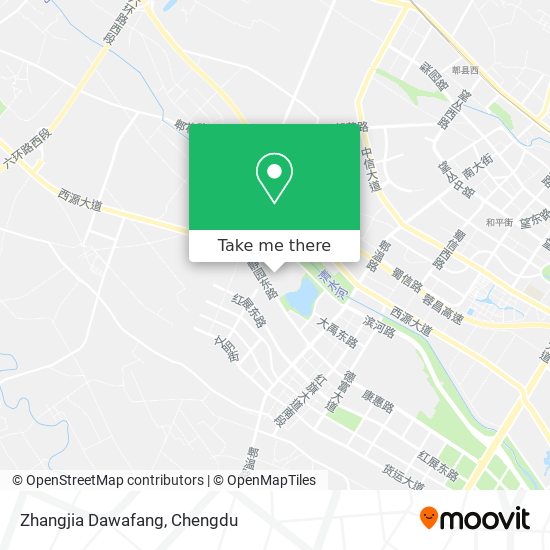 Zhangjia Dawafang map