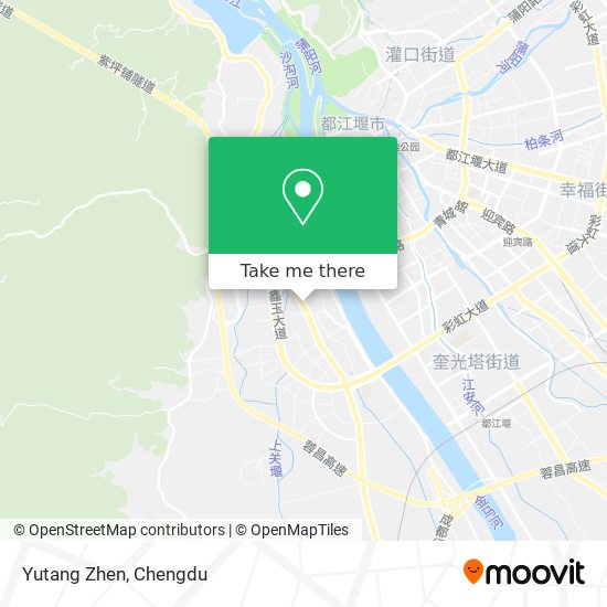 Yutang Zhen map