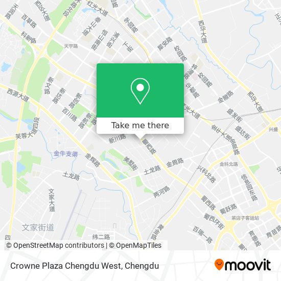 Crowne Plaza Chengdu West map