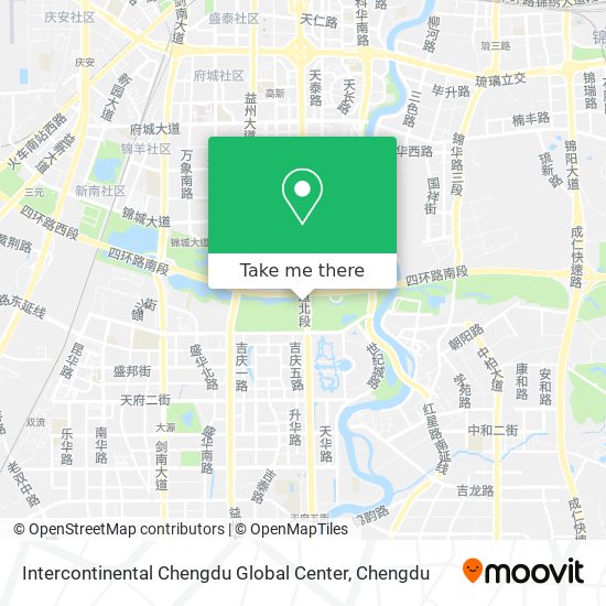 Intercontinental Chengdu Global Center map