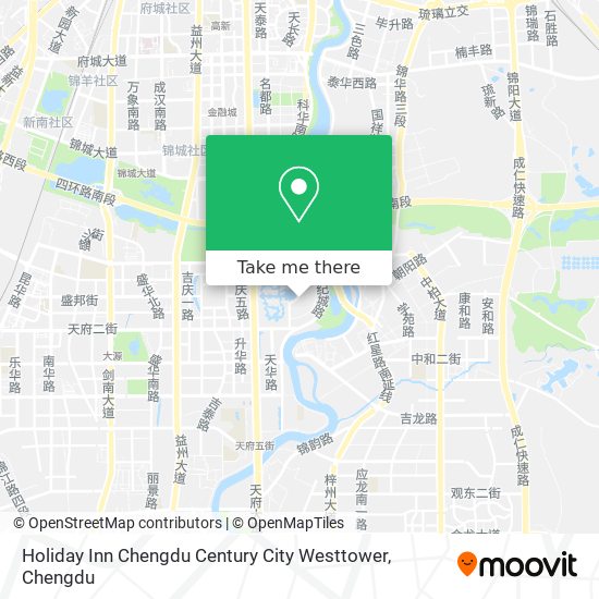 Holiday Inn Chengdu Century City Westtower map