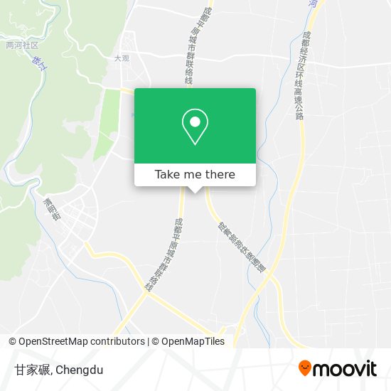 甘家碾 map