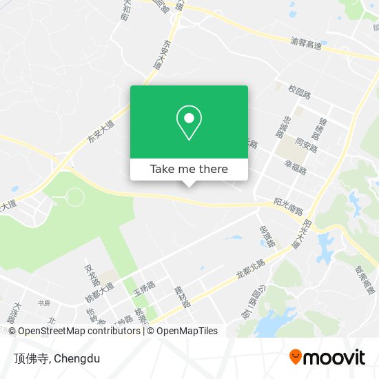 顶佛寺 map
