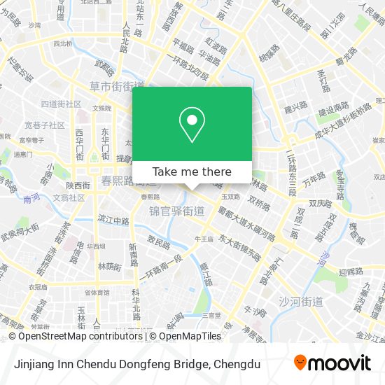 Jinjiang Inn Chendu Dongfeng Bridge map