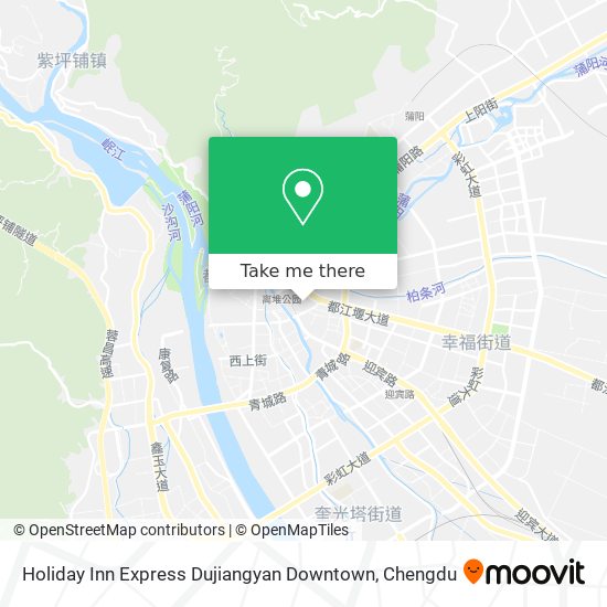 Holiday Inn Express Dujiangyan Downtown map