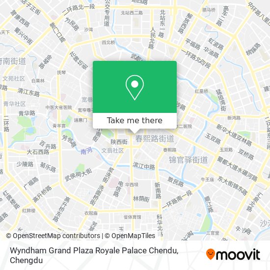 Wyndham Grand Plaza Royale Palace Chendu map