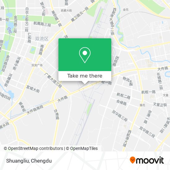 Shuangliu map