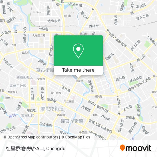 红星桥地铁站-A口 map