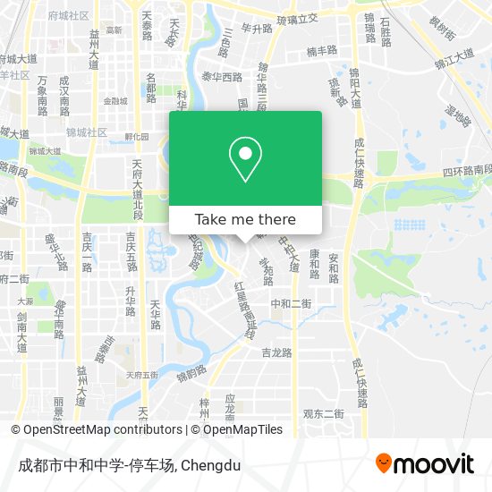 成都市中和中学-停车场 map