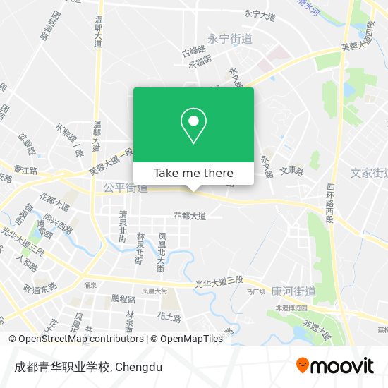 成都青华职业学校 map
