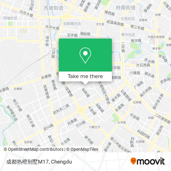 成都热橙别墅M17 map