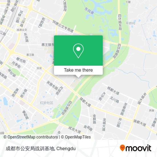 成都市公安局战训基地 map