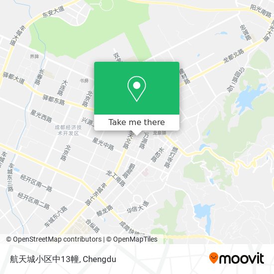 航天城小区中13幢 map