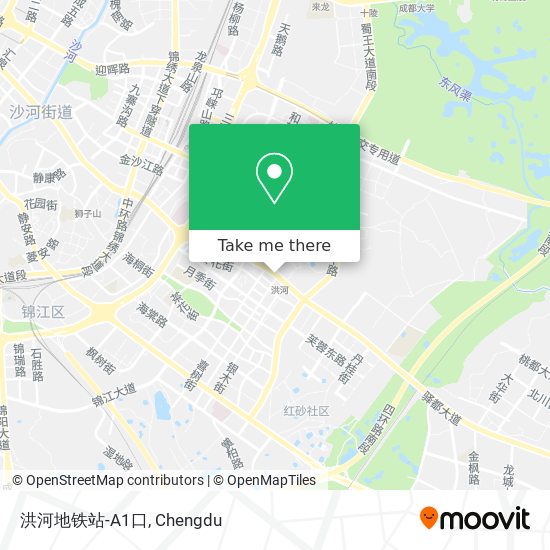 洪河地铁站-A1口 map