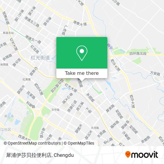 犀浦伊莎贝拉便利店 map