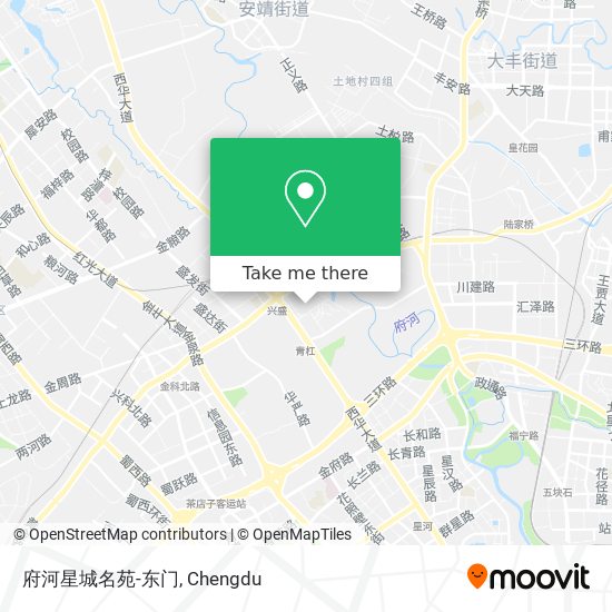 府河星城名苑-东门 map