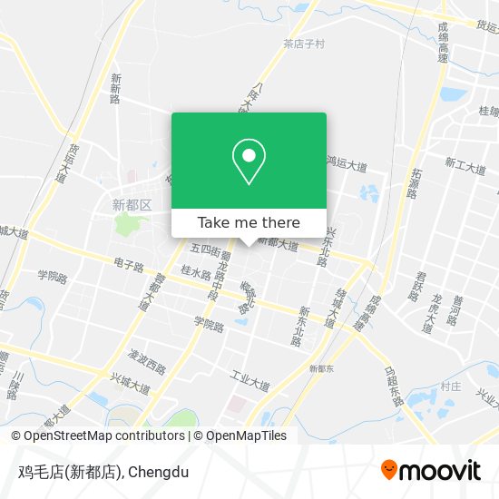 鸡毛店(新都店) map