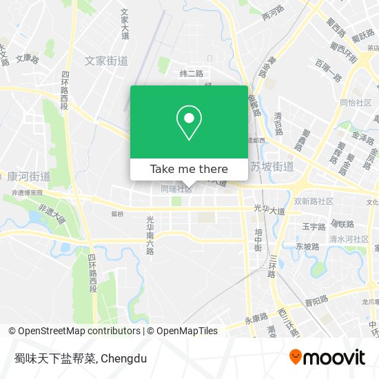 蜀味天下盐帮菜 map