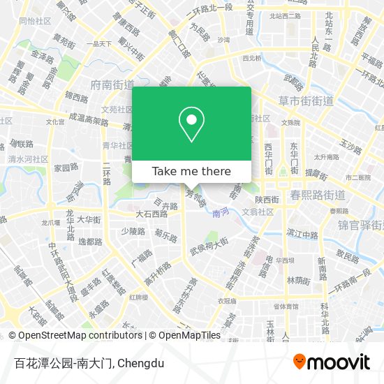 百花潭公园-南大门 map