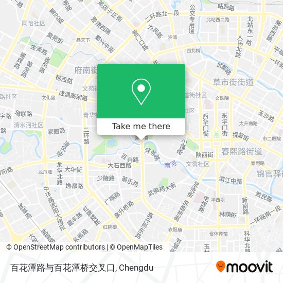 百花潭路与百花潭桥交叉口 map
