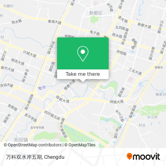 万科双水岸五期 map