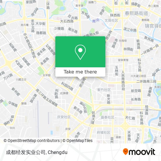 成都经发实业公司 map