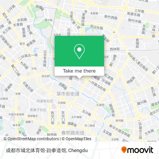 成都市城北体育馆-跆拳道馆 map