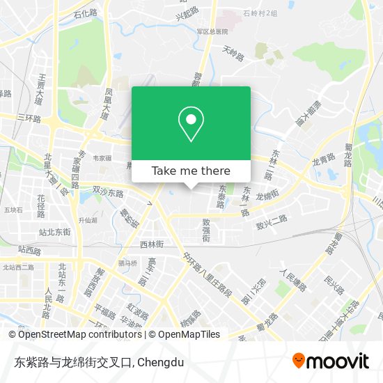 东紫路与龙绵街交叉口 map