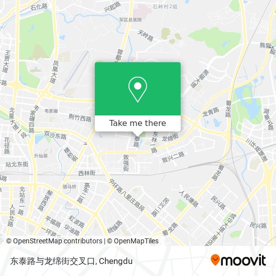 东泰路与龙绵街交叉口 map