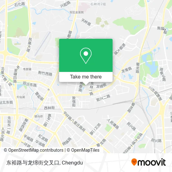 东裕路与龙绵街交叉口 map