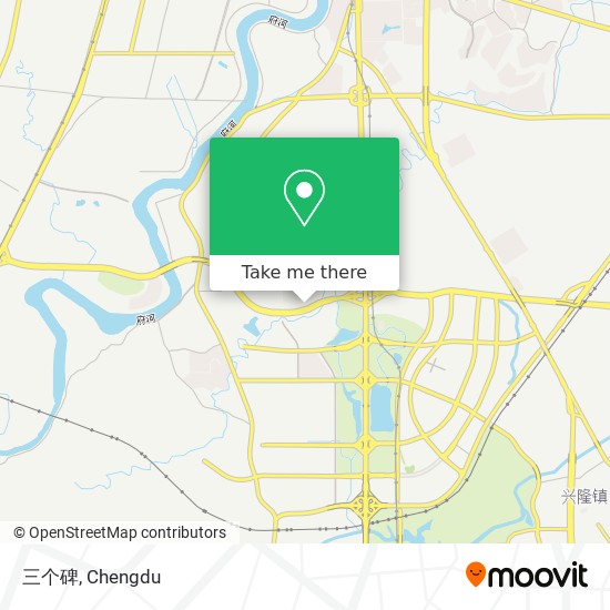 三个碑 map
