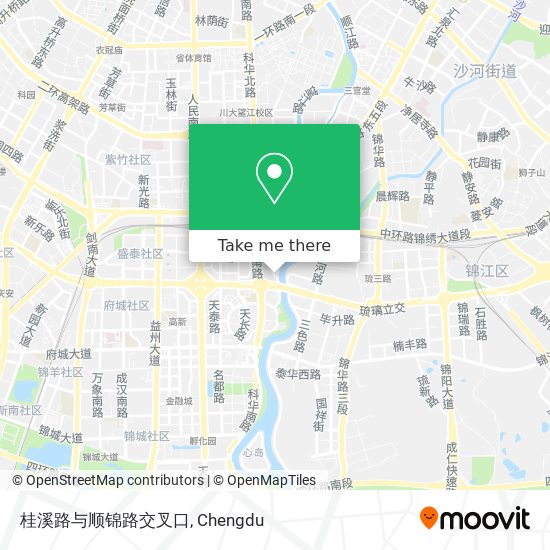 桂溪路与顺锦路交叉口 map