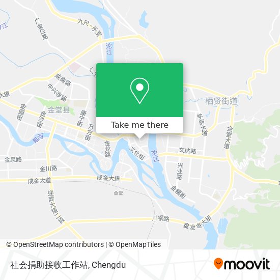 社会捐助接收工作站 map