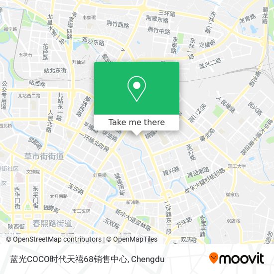 蓝光COCO时代天禧68销售中心 map