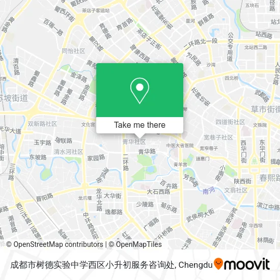 成都市树德实验中学西区小升初服务咨询处 map