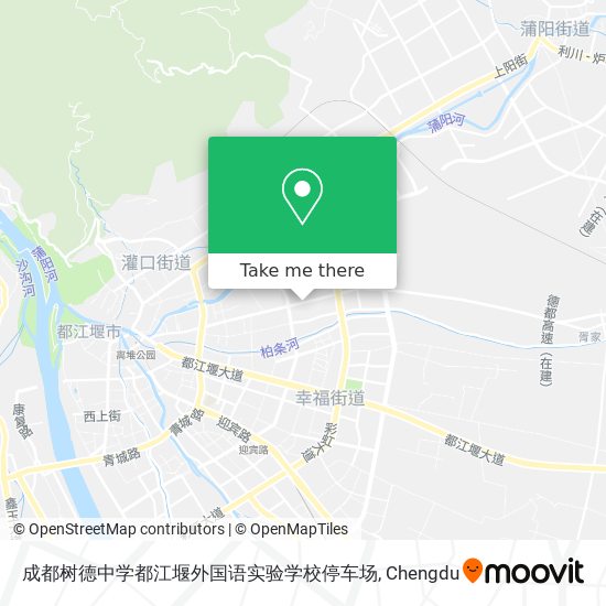 成都树德中学都江堰外国语实验学校停车场 map