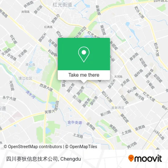 四川赛狄信息技术公司 map