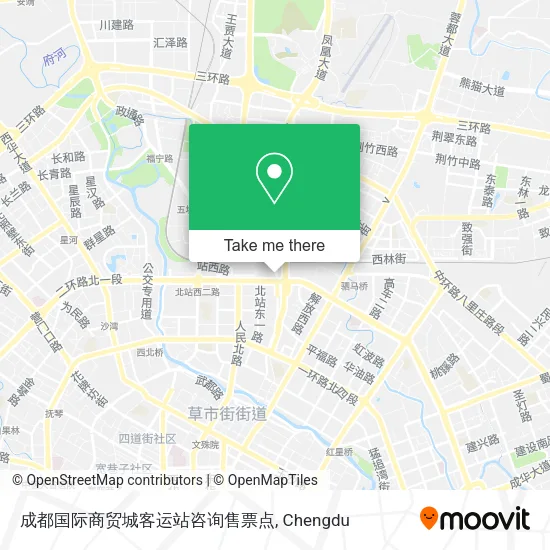 成都国际商贸城客运站咨询售票点 map