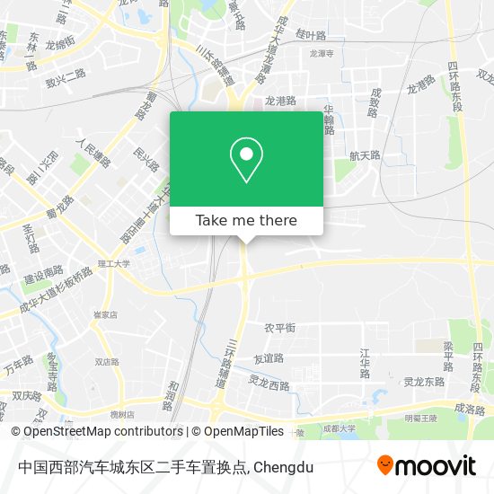 中国西部汽车城东区二手车置换点 map