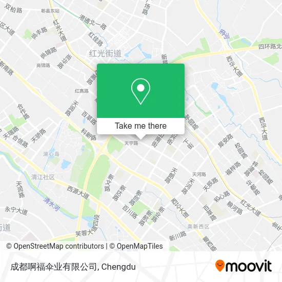 成都啊福伞业有限公司 map