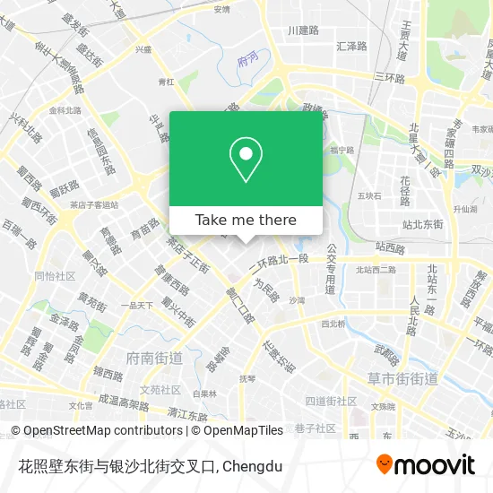 花照壁东街与银沙北街交叉口 map