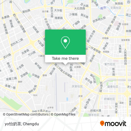 yo怡奶茶 map