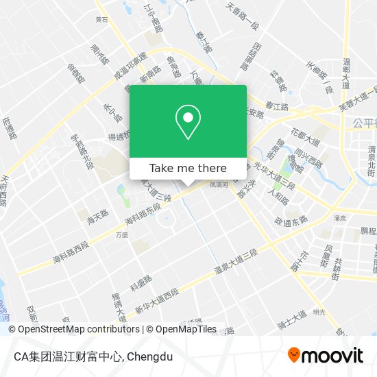 CA集团温江财富中心 map