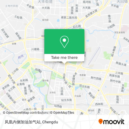 凤凰内侧加油加气站 map
