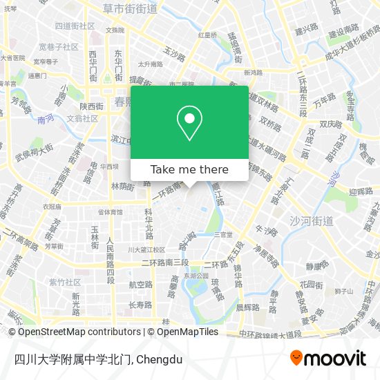 四川大学附属中学北门 map